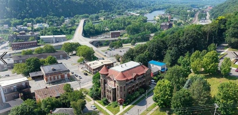 LITTLE FALLS NY MASONIC LODGE - Exterior Aerial View Wide - 2025