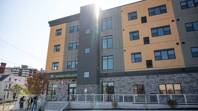 An exterior view of the Artspace Utica Lofts at 1020 Park Ave. on Wednesday, September 10, 2025.