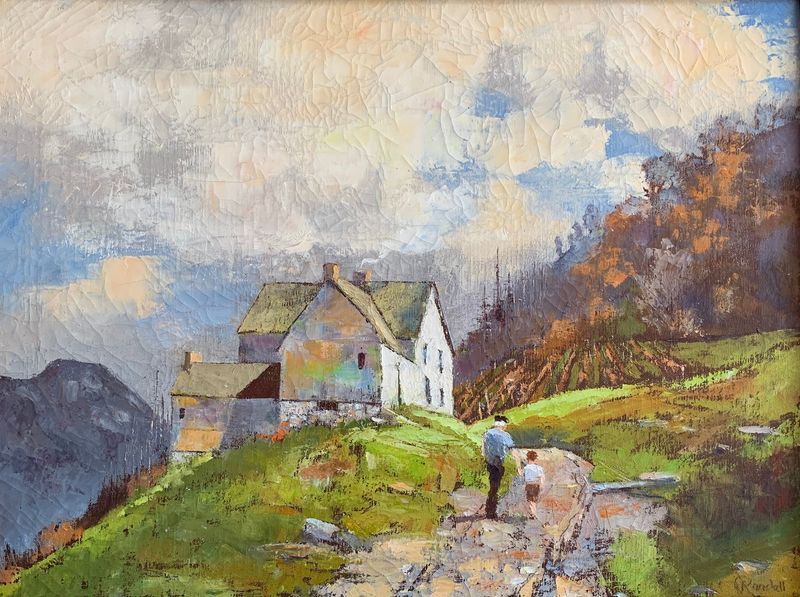 An example of the work of Naples artist Ira Randall, whose works will be on exhibit Sept. 18-21 at the Bristol Hills Historical Society's Grange Hall.