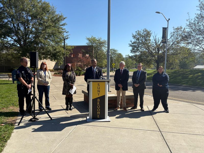 SUNY Broome held a ceremony on campus Sept. 11, 2025 to honor those who served and lost their lives in the 9/11 terror attacks.