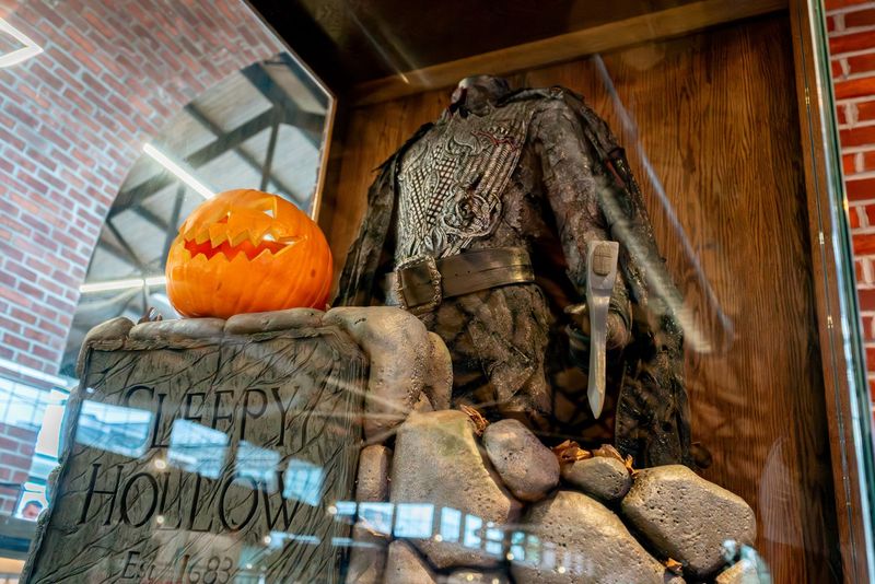 Costumes from the 1999 film "Sleepy Hollow" are on display at DeCicco's in Sleepy Hollow.