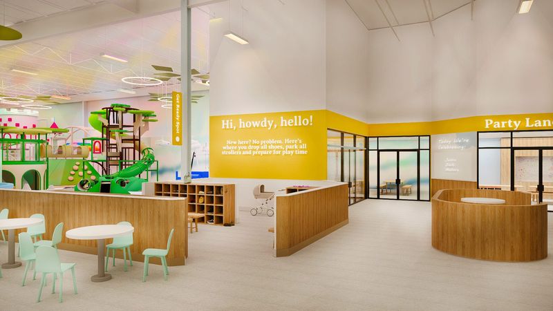 Rendering of Cloudbound, a children play place plans to open in New Rochelle