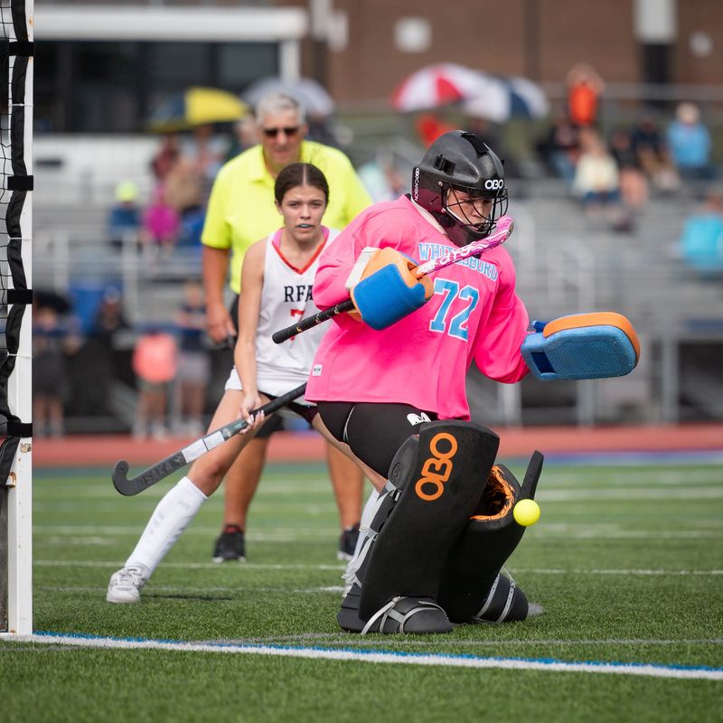 Whitesboro’s Kaydence Schmidt makes a save at the Ed Wadas Athletic Complex in Marcy, NY on Wednesday, September 24, 2025.