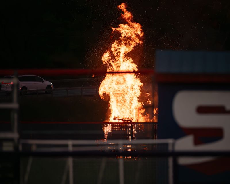 Burning fossil fuels or wood, such as in bonfires like this one, contribute to particulate pollution in the air.  A recent American Lung Association report graded counties in New York on three measures of air pollution.