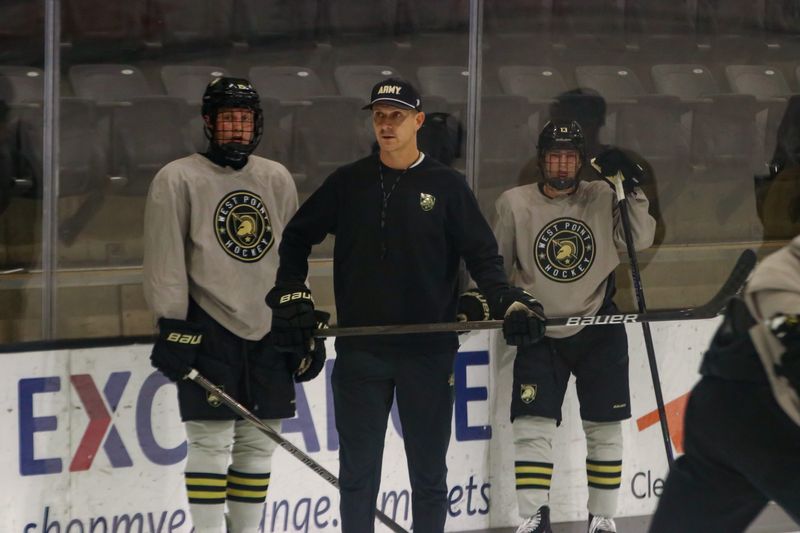 West Point graduate Zach McKelvie will serve as Army hockey head coach. ARMY ATHLETICS