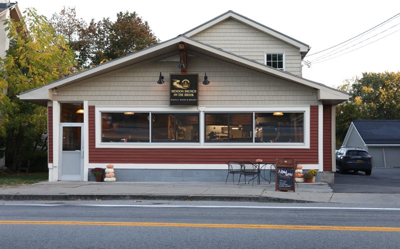 Mendon Brunch on the Brook is at 6 Victor Mendon Road in the village of Mendon.