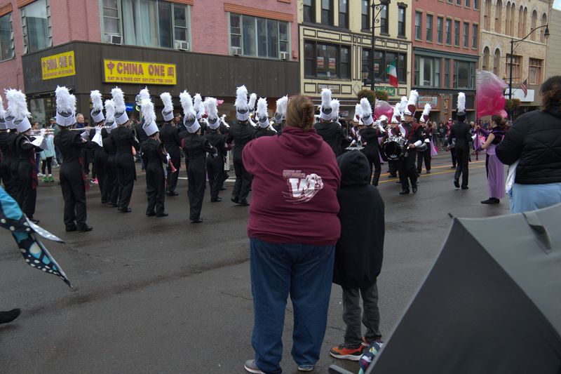 Despite the gloomy weather people lined the sidewalks for the Binghamton Columbus Day Parade, Marching Band Tournament and Italian Festival. The procession down Main Street featured local businesses, government officials and generous handfuls of candy on Oct. 13, 2025.