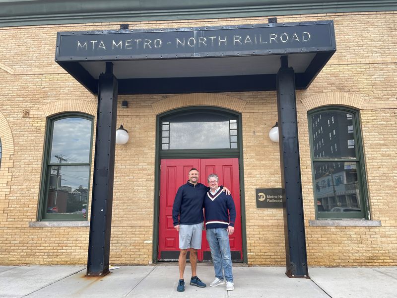 Randy Kemka, left, and Kent Kolbig, two of the visionaries behind The Saw Pit at Port Chester Station, a new restaurant and brewery coming next spring to the Port Chester MetroNorth train station. Photographed Oct. 15, 2025