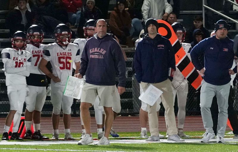 Fred DiCarlo and Eastchester defeated Yorktown 27-19 in a Section 1 Class A football quarterfinal at Yorktown High School Oct. 31, 2025.