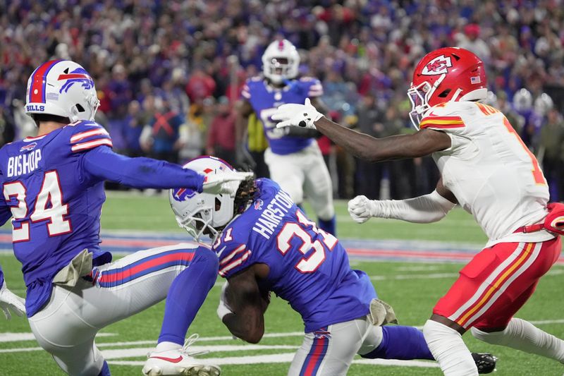 Max Hairston's first NFL interception last week helped the Bills defeat the Chiefs.