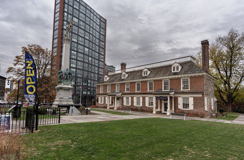 Philipse Manor Hall State Historic Site, located in downtown Yonkers, photographed Nov. 12, 2025. The site is now a museum and is housed in the original Philipse Manor Hall, which was built in the late 17th century and occupied by four generations of the Philipse family, who owned thousands of acres of land in Westchester County. During the 19th and early 20th centuries, the site served as Yonkers Village Hall and Yonkers City Hall.