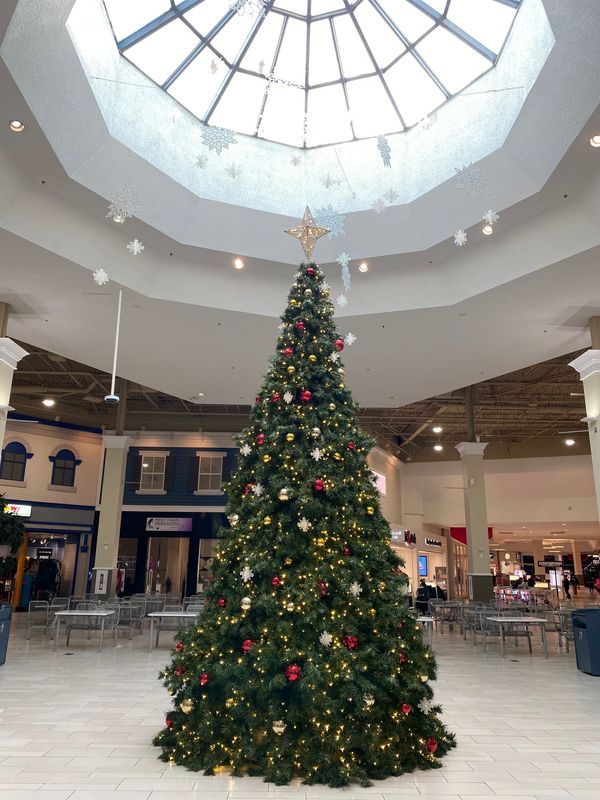 Sangertown Square Mall sets off the holiday season with the arrival of the Christmas Tree at Center Court.