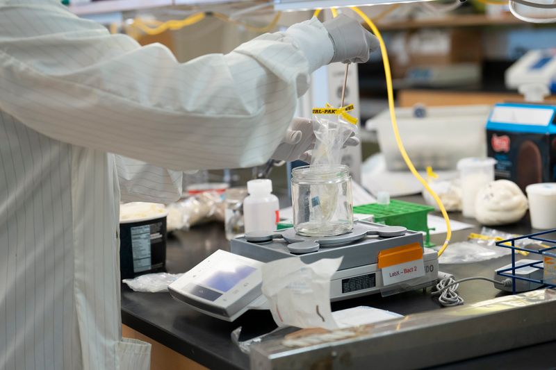 Routine tests are performed from food products from around the state at the New York State Department of Agriculture and Markets Food Lab in Albany on Tuesday, November 18, 2025.