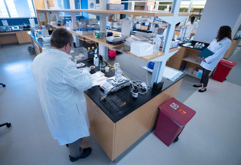Routine tests are performed from food products from around the state at the New York State Department of Agriculture and Markets Food Lab in Albany on Tuesday, November 18, 2025.