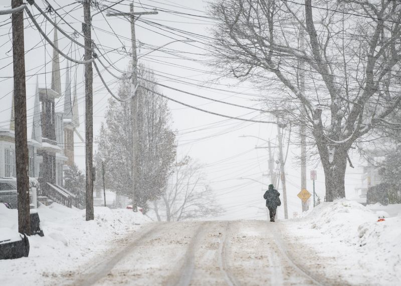 Christmas 2025 won't be this white as Noyes Street during the nor'easter that hit Utica on Dec. 2, as seen in this O-D file photo, for most area residents with no more snow in the forecast. The Utica-Rome area only has one or two inches of snow left on the ground, although areas farther north, including Camden and Boonville, have much deeper snow, according to the National Weather Service. Watch out for more snow before New Year's Day, though.