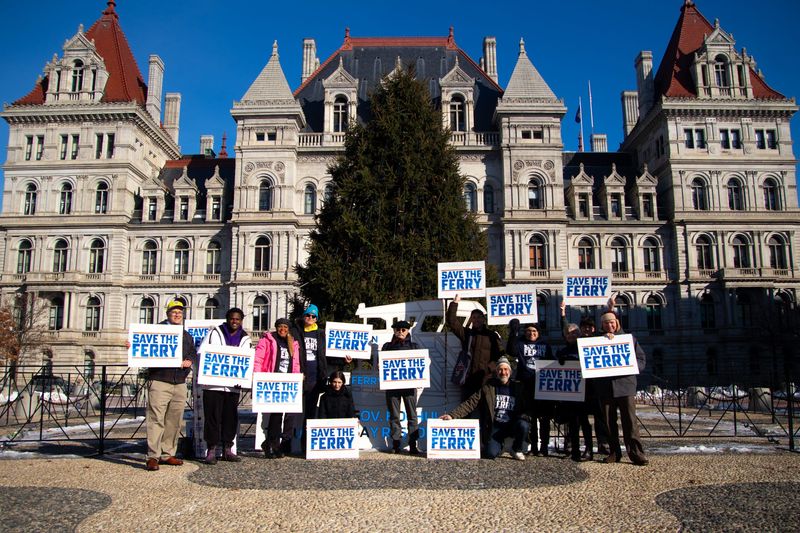 Members of the Save the Ferry Community Coalition traveled to Albany on Dec. 16, 2025 to urge Gov. Kathy Hochul to restore ferry service between Newburgh and Beacon on the Hudson River.