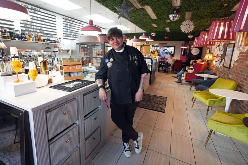 Bonnie Saran, chef and owner, at Little Pink Cup, a new cafe/mocktail bar in Mount Kisco Dec. 18, 2025.
