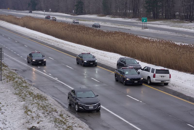An early morning vehicle accident on Route 104 in Webster closed a portion of the west bound lanes on Route 104 between Hard and Five-Mile Line Roads on Jan. 7, 2026.