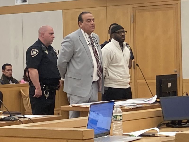 Hasseem Jenkins (right) with his lawyer Angelo MacDonald in Westchester County Court Jan. 8, 2026.