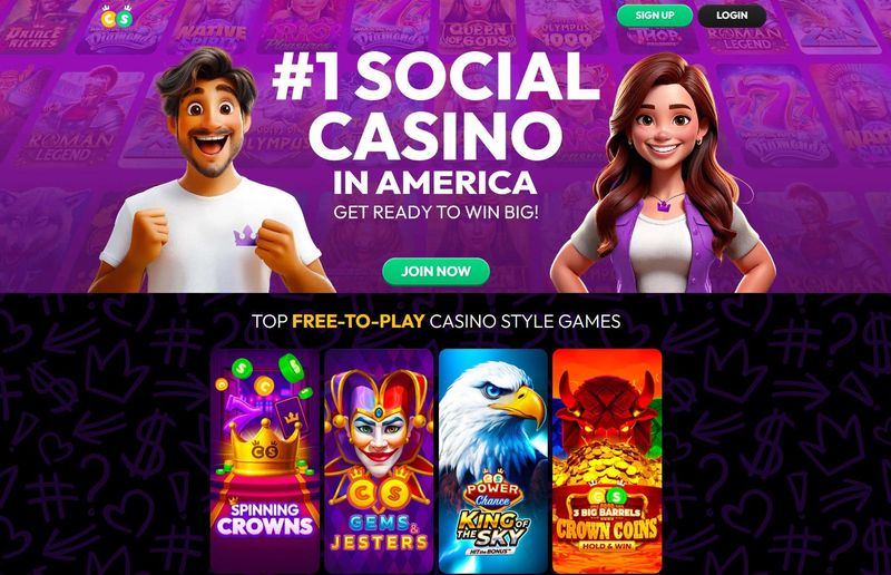 Crown Coins Casino is one of the best social/sweepstakes casinos in the US and is free to play.