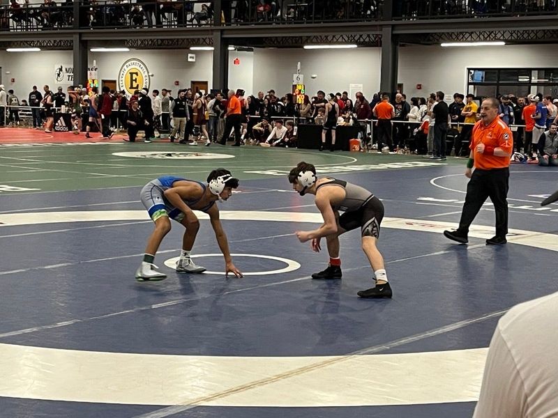 Marcarlo Mannello of BBHVW competes in the Round of 16 at the Eastern States Classic wrestling tournament on Jan. 9, 2026 at Impact Athletic Center in Clifton Park.