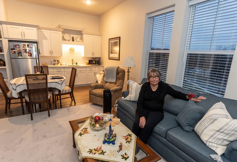 Hilde Sachse, 86, in her apartment at the Benchmark at Mount Pleasant, a new senior housing complex in Thornwood Jan. 14, 2026.