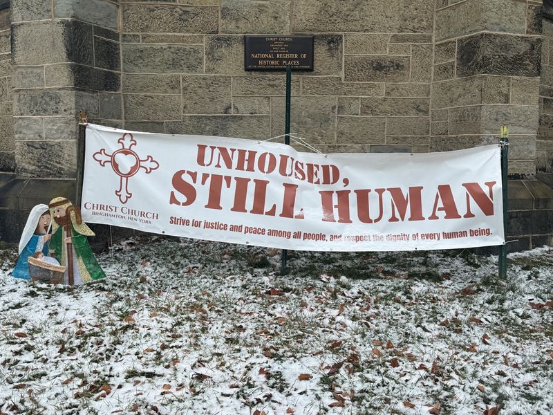 “Unhoused, Still Human” is a housing advocacy project at Christ Episcopal Church in Binghamton.