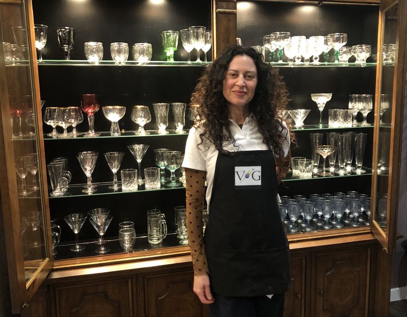 Leah Fricano owns Vital Garnish, which is participating in a community art installation as part of the Final Fridays Art Walk in Downtown Canandaigua on July 31.