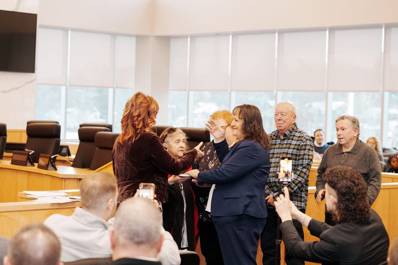Laurie Tautel at the swearing-in ceremony on Jan. 2, 2026.