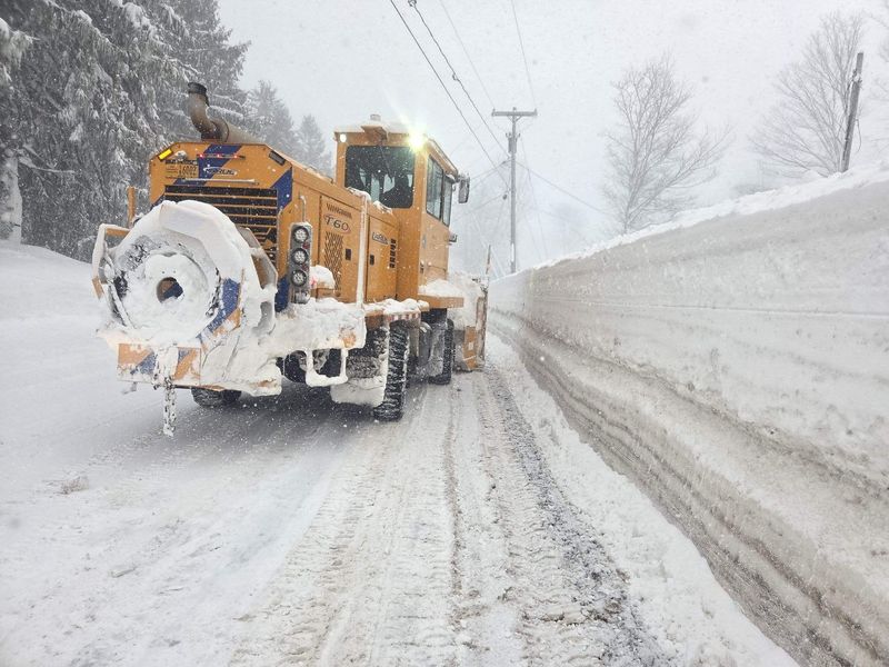 New York State Department of Transportation snow works in northern Oswego County on Jan. 24, 2026.