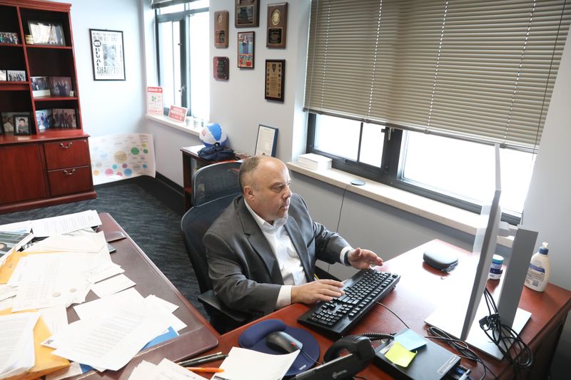 Jeffery L. McCann, Greece town supervisor, at work in his office Friday, Jan. 30, 2026.