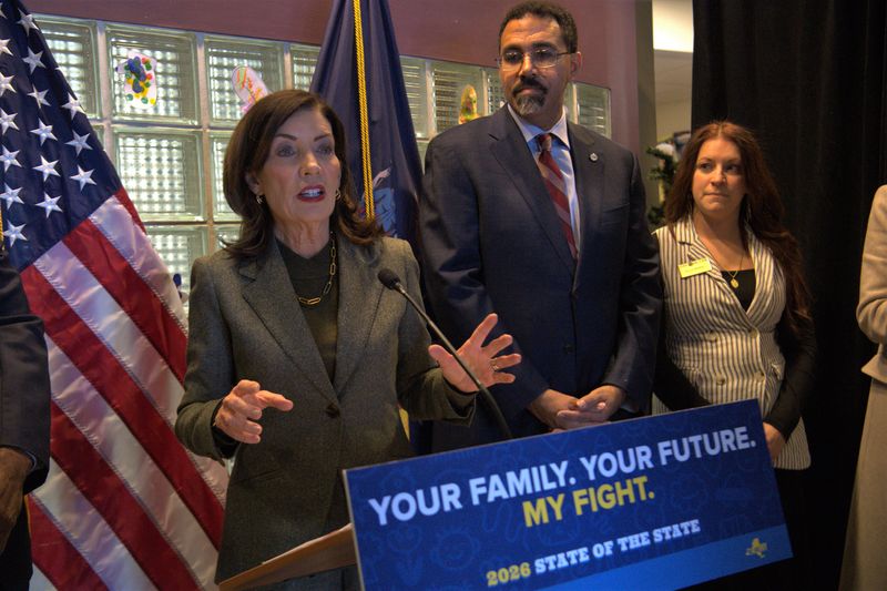 Governor Kathy Hochul made a visit to SUNY Broome’s On-Site Child Care Center on Feb. 4, 2026 to announce Broome County has been selected to receive millions for childcare services and spend some time with the children.