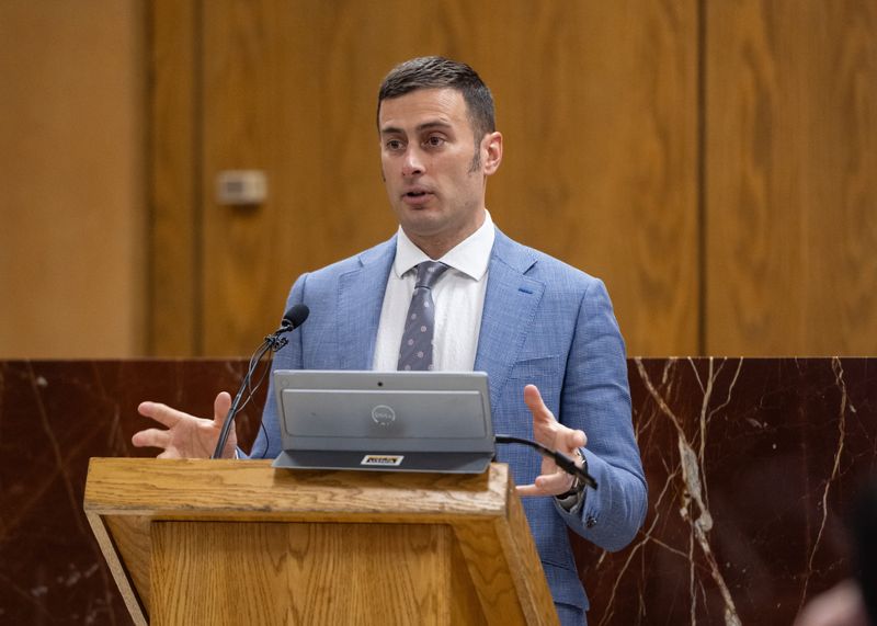 City of Utica Mayor Michael Galime presents his budget proposal at City Hall on Friday, February 6, 2026.