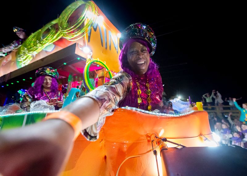 The RIO Mardi Gras Parade rolls through Lafayette, LA. Saturday, Feb. 7, 2026.