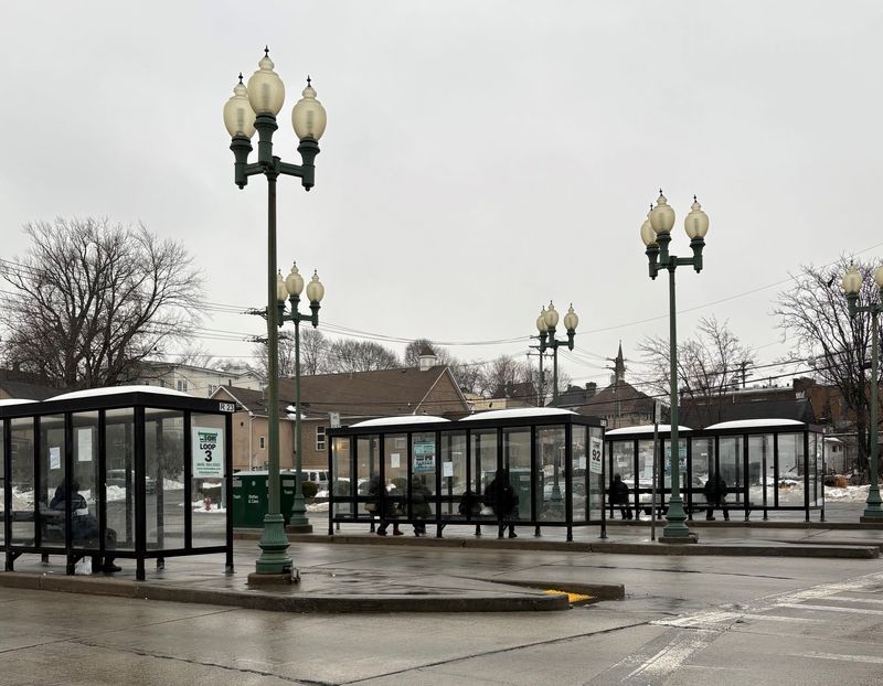 Transportation of Rockland, or TOR, bus stops at the Spring Valley Transportation Center on Wednesday, Feb. 18, 2026.