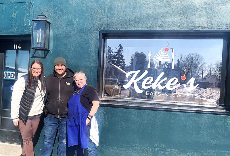Gina Coon, left, and her husband Brandon own the former Rosar's Grill building at 114 John St. in Horseheads, which they renamed Rose Carriage Inn. Joining them is Kristen "Keke" Austin, owner of Keke's Eats-N-Sweets on the first floor.