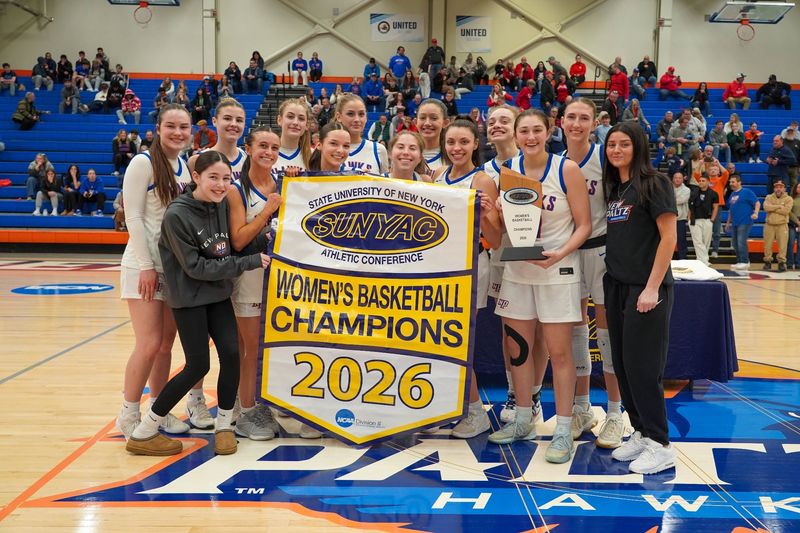SUNY New Paltz beat SUNY Cortland in the SUNY Athletic Conference women's basketball championship game on February 28, 2026. NEW PALTZ ATHLETICS