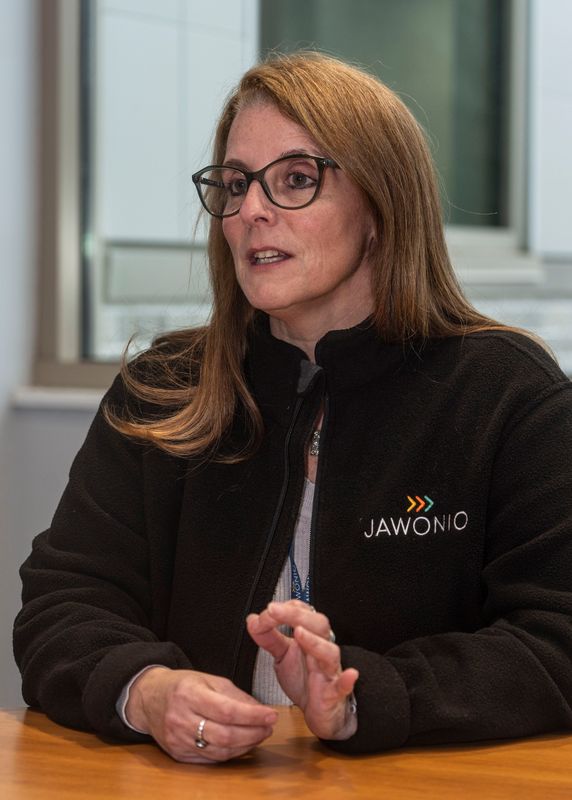 Randi Rios-Castro, Chief Executive Officer of Jawonio, talks March 3, 2026 about the consequences of the Trump administration's efforts to end Temporary Protected Status for Haitian immigrants. Organizations such as Jawonio employee large numbers of immigrants, including Haitians, who work in positions such as Direct Support Professionals, who are caregivers who provide care for individuals with intellectual, developmental, or physical disabilities.