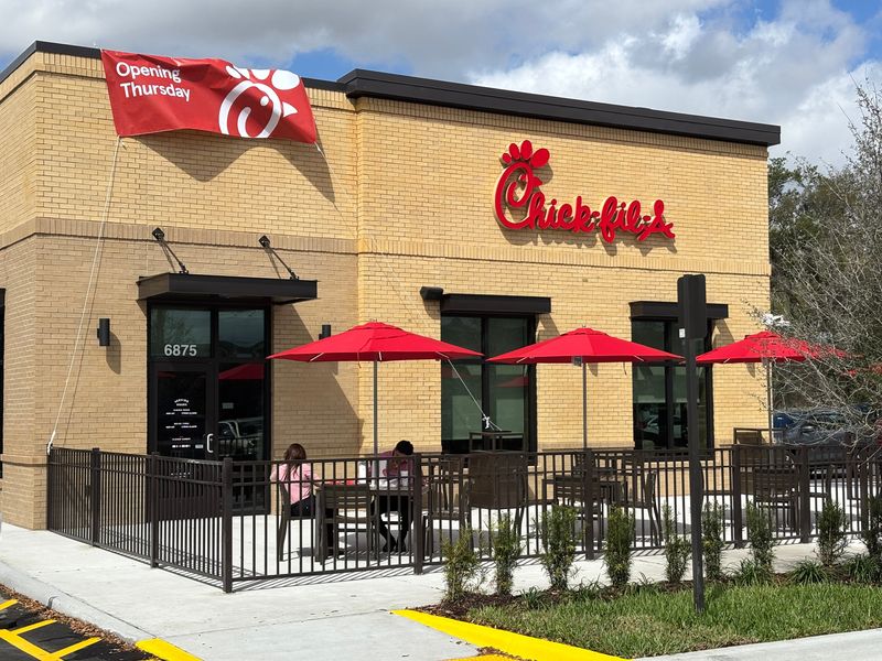 Opening day at the new Chick-fil-A restaurant on South Florida Avenue in Lakeland near Shepherd Road. March 5, 2026.