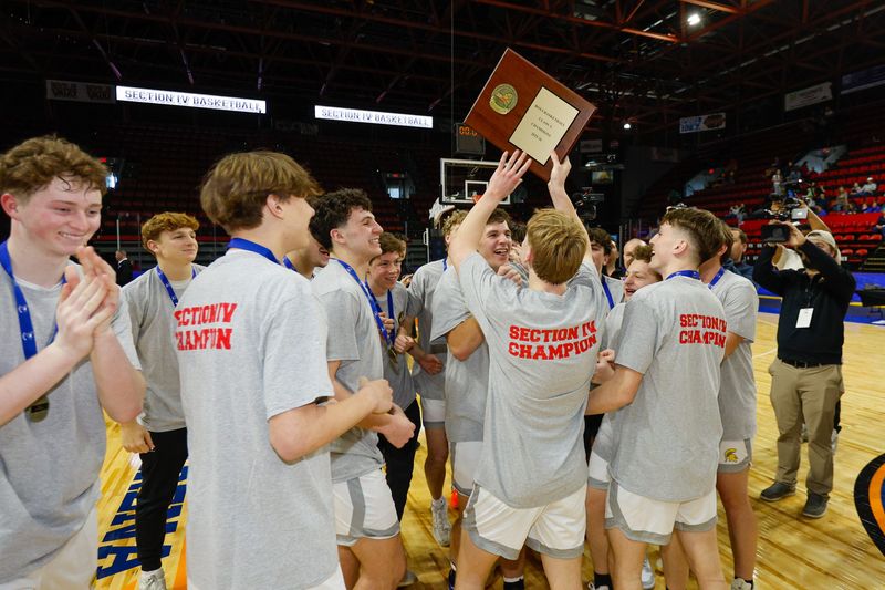 Maine-Endwell was a 68-42 winner over Oneonta in the Section 4 Class A boys basketball championship game March 8, 2026 at Visions Veterans Memorial Arena in Binghamton.