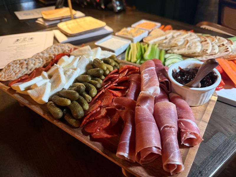 Charcuterie boards with popular finger foods like veggies, pita bread, hummus, jam, pickles, and mozzarella cheese will be on the menu at The Upper Crust in Binghamton.