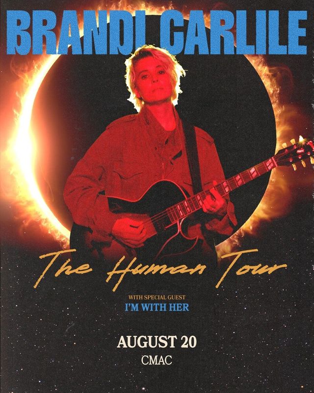 Brandi Carlile will bring "The Human Tour" to CMAC on August 20.
