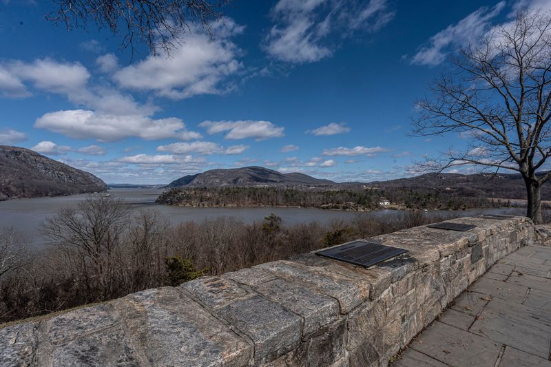 The Hudson River, looking north, seen from the United States Military Academy at West Point, photographed March 17, 2026. The United States Army has had a presence at West Point since 1780, when Gen. George Washington established fortifications on the Hudson River at West Point to prevent the British from using the river to move it's army along the river and from splitting the New England colonies from rest of the colonies. In 1802, President Thomas Jefferson established the United States Military Academy at West Point.