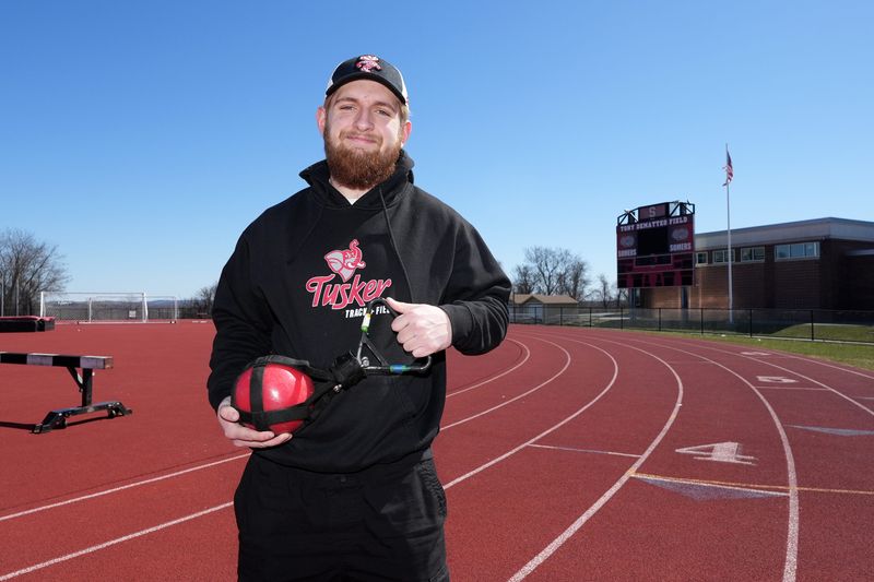 Somers senior Charlie Sullivan is Westchester/Putnam Boys Indoor Track & Field Athlete of the Year. Sullivan, who won the state public school and Federation titles in weight throw before medaling at Nike Nationals, is photographed at Somers High School March 24, 2026.