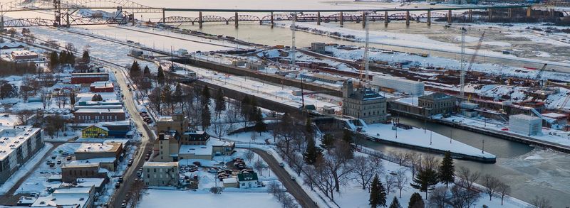 The Soo Locks are shown Tuesday, March 24, 2026 in Sault Ste. Marie, Mich. The locks reopened moments after midnight Wednesday. The locks consist of two canals and four locks that allow vessels of many types/sizes to traverse the 21-foot drop in elevation of the St. Marys River between Lake Superior, and lakes Michigan and Huron.