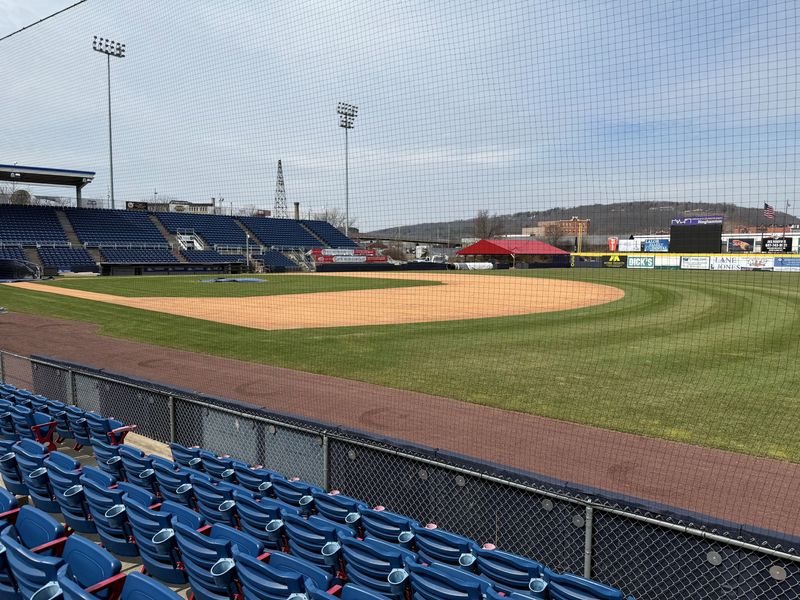 Mirabito Stadium located at 211 Henry Street in Binghamton, the home stadium for the Binghamton Rumble Ponies on March 26, 2026.