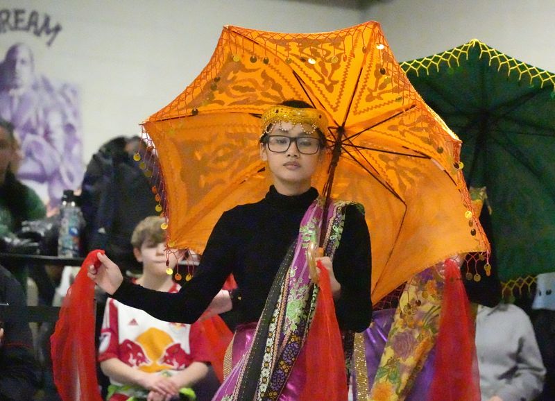 The Nyack High School Asian Club performs a Filipino dance at the school's multicultural festival March 5, 2026.