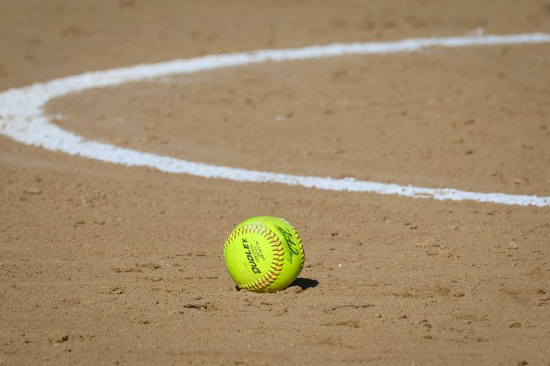 Softball stock image.