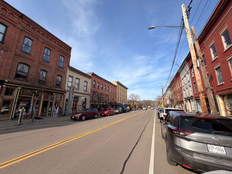 Owego’s Front Street, pictured on April 3, 2025.