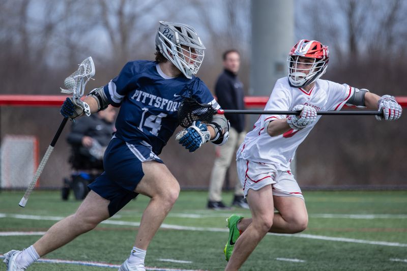 Pittsford's Avery Valenti drives to the cage Saturday, April 4 at Canandaigua Academy.